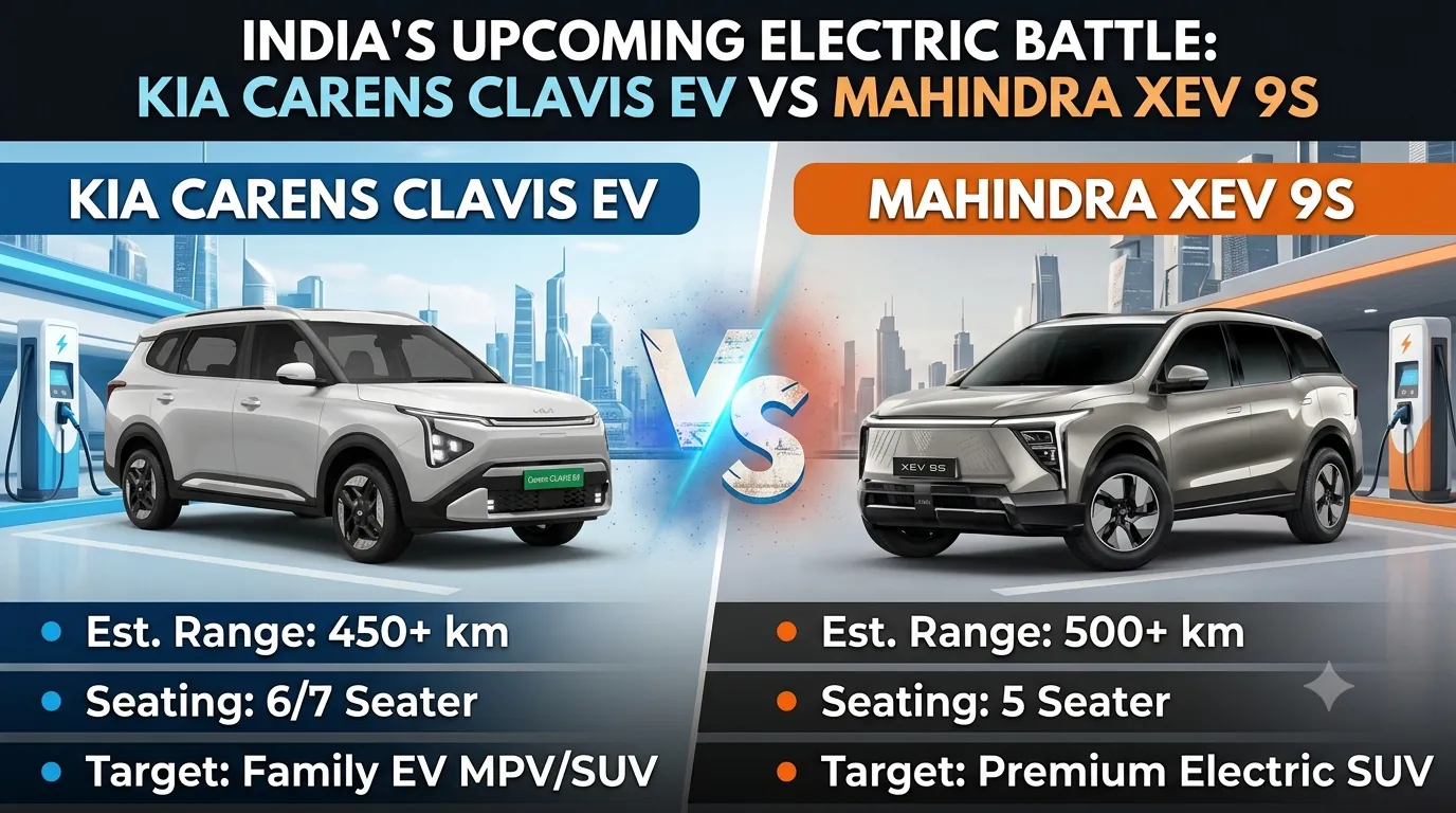 Kia Carens Clavis EV vs Mahindra XEV 9S: Which 3-Row EV Wins? — illustrative featured image