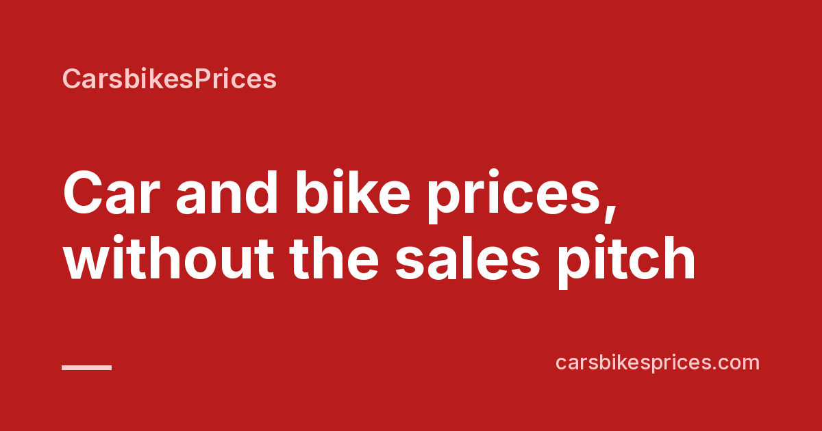 CarsbikesPrices, Vehicle prices, reviews & comparisons in India